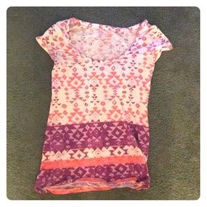 Colorful tribal tee